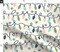Christmas Lights Mid Century Modern Sage Green Dusty Pink Denim Blue Soft Aqua Tangled Lights Funky Holidays Custom Printed Fabric by Spoonflower Various Fabrics by the Yard or Fat Quarter